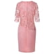 thumbnail image 4 of Gibobby Vestidos de sueter para mujer Vestido midi corto de lentejuelas de talla grande para mujer Vestido de fiesta de noche de cóctel para mujer(Rosa,G), 4 of 5