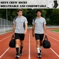 thumbnail image 3 of KOITHOT 12 Pairs Mens Crew Socks Athletic Men Socks Sport Cushioned Breathable Socks for Men Size 10-13, 3 of 7
