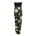thumbnail image 4 of PENGXIANG Women‘s Strapless Ruched High Waist Wrap Split Asymmetrical Beach Long Maxi Dress, 4 of 4