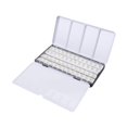 thumbnail image 4 of Estuche de metal para paletas de acuarela, latas de pintura vacías, cajas de paletas, latas de acuarela para bricolaje, acuarelas, óleos, pinturas y 52 medias sartenes, 4 of 8