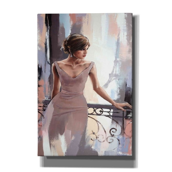 Epic Graffiti 'Evening in Paris' by Alexander Gunin, Canvas Wall Art, 12"x18"