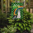 thumbnail image 2 of Grey Siberian Husky St. Patrick's Day Flag Garden Size 11.25 in x 15.5 in, 2 of 3