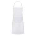 thumbnail image 1 of (65x75cm) 28 Inches By 35 Inches Pure Cotton Kitchen Apron White Apron, 1 of 5