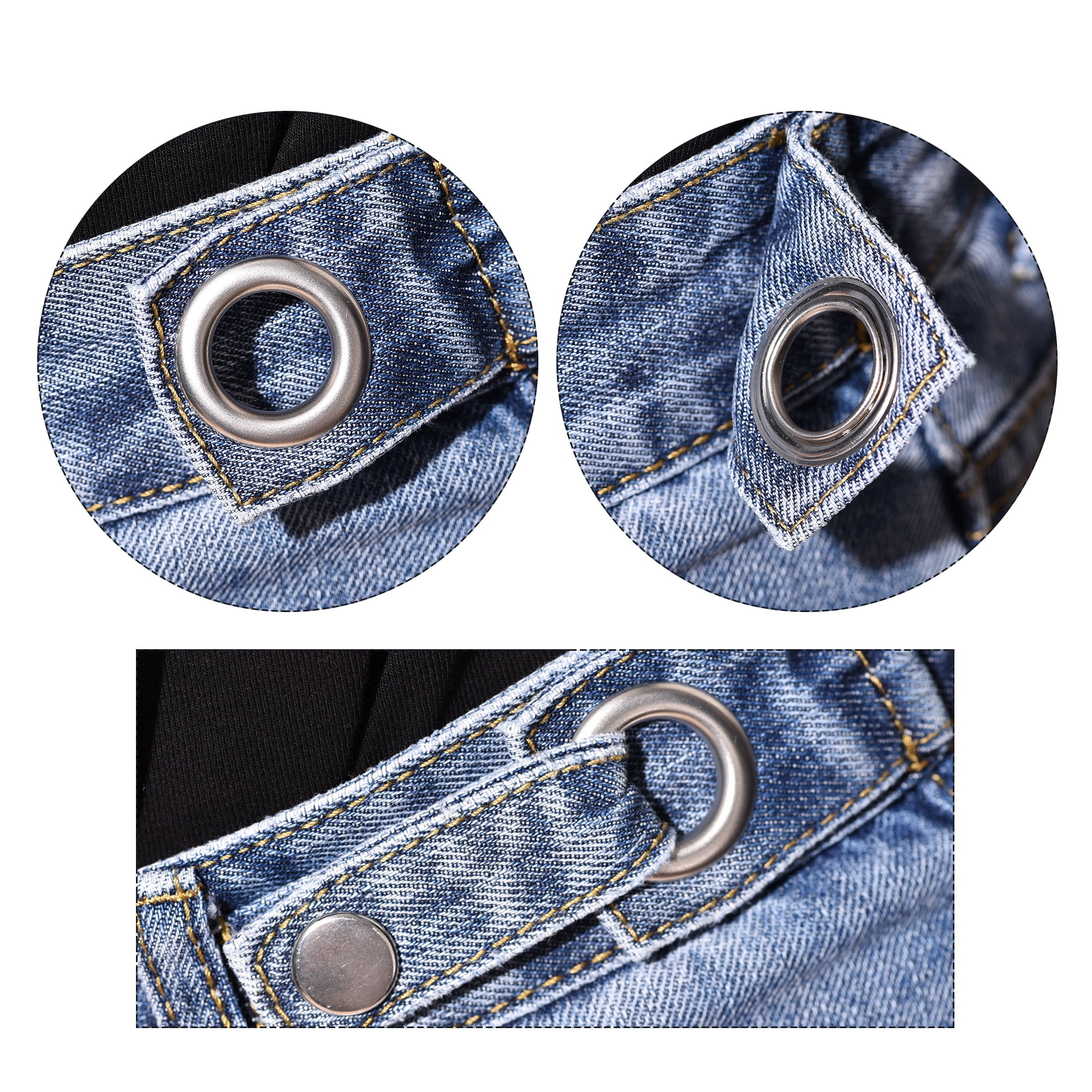 Uxcell 2 Colors 12mm Inside Dia. 3/4" Grommet Tool Kit 50 Sets Eyelets with 3 Install Tools
