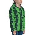 thumbnail image 5 of Pofeuu Green Stripes Of Watermelon Print Teenage Zipper Hoodie Sweatshirts Hooded Casual Jackets With Pocket For Boys Girls-Small, 5 of 6
