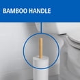 thumbnail image 5 of Mainstays Toilet Bowl Brush and Holder, White with Natural Bamboo Handle, 5 of 6