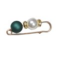 thumbnail image 1 of Guardurnaity Broche de perlas de imitación con diamantes de imitación, alfiler de Metal, joyería, adorno para ropa, hebilla, abrigo, bolso, Ropa, zapatos y accesorios Miscelánea Verde, 1 of 6