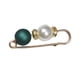 thumbnail image 5 of Minnieouse Perla simulada Rhinestone Broche Perlas Pin Joyería Accesorio de moda Ropa Ornamento Hebilla Bufanda Vestido Verde Verde 10piezas, 5 of 6