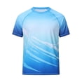 thumbnail image 5 of Mens T-Shirts Summer Lightweight Breathable Raglan Short Sleeve Crewneck Casual Printed Tee Shirt Streetwear, 5 of 5