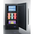 thumbnail image 4 of ADA compliant 18" wide frost-free freezer built-in or freestanding use, with SS door, black cabinet, lock, and digital thermostat, 4 of 5