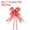 Red, variant on Uxcell 3.3inch Pull Bows Gift Wrapping Pull Bow Heart Pattern Baskets Present Bows Ribbon Red 300 Pcs