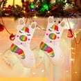 thumbnail image 2 of Christmas Stocking with LED Light Sparkly Sequins Stockings Candy Gift Bag for Christmas Decoration, 2 of 7