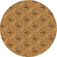 thumbnail image 1 of Ahgly Tapis Rond Lavable en Machine Intérieur Transitionnel Acajou Brun, 6 Pieds Rond, 1 of 7