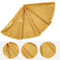 thumbnail image 2 of Washranp 24/35inch Sequin Christmas Tree Skirt,Vibrant Color Xmas Tree Mat for Christmas Holiday Party Decorations, 2 of 7