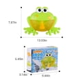 thumbnail image 1 of Máquina de burbujas para baño de bebé, bañera, rana, fabricante automático de burbujas, juguetes sopladores con 12 canciones musicales, 1 of 9
