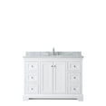 thumbnail image 2 of Wyndham Collection Oval-Sink Wood Single Bathroom Vanity in White/Chrome, 2 of 3