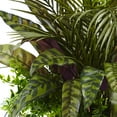 thumbnail image 2 of Nearly Natural 27" Plastic/Polyester Mixed Areca Palm, Fern & Peacock Artificial Plant with Planter, Green, 2 of 3
