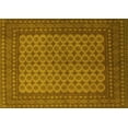 thumbnail image 1 of Ahgly Company Machine Washable Indoor Rectangle Persian Yellow Traditional Area Rugs, 2' x 5', 1 of 4