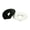 Black & White, variant on Solid Black Lip Protector Mouth Guard, Includes 1 Lip Guard