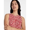thumbnail image 5 of Time and Tru Women's and Women's Plus Sleeveless Tiered Mini Dress, Sizes XS-4X, 5 of 6