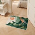 thumbnail image 2 of ODIKA 2'x3' Ultra-Soft Accent Mat, Botanical Abstract Monstera Sunset Gradient Print Circular Forest None Washable, Bare feet friendly, Easy Care Indoor rug for Bedside, Footrest, 2 of 7