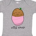 thumbnail image 4 of Inktastic Little Spud Pink Boys or Girls Baby Bodysuit, 4 of 5