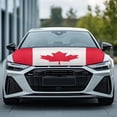 thumbnail image 3 of KUIFORTI  Car Hood Cover Flag Canada Fabric Hood Cover Stretchable Car Hood Covers for Cars Automotive Accessories All-Season Protection for Car Decorations, 3 of 6