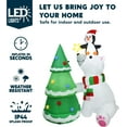 thumbnail image 3 of FT Christmas Inflatable Stacked Snowman with Buildin LEDs Blow Up Inflatables for Xmas Party Home Indoor Outdoor Yard Garden Lawn Winter Décor, 3 of 8