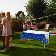 thumbnail image 6 of 3PCS Patriotic Tablecloth for Party Supplies,4th of July Disposable Plastic Table Cover,54" X 108" Rectangular American Flag Tablecloths,Patriotic Themed Party Supplies for Outside,Picnic,Camping, 6 of 9