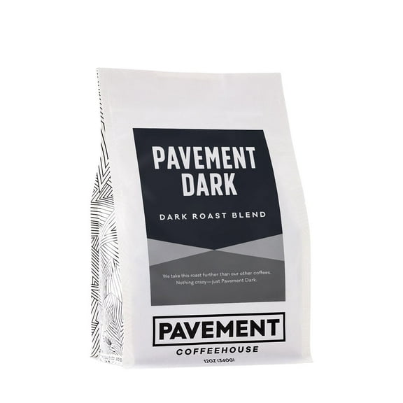 Pavement Dark - Roasted by Pavement Coffeehouse - Whole Bean Coffee - 12 Ounce Bag