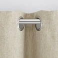 thumbnail image 4 of BLOCKADE 100% Blackout Lined Chambray Window Panel Pair, Beige (52x84), 4 of 4