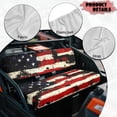 thumbnail image 6 of HUIACONG American Flag Print UTV Seat Covers Waterproof Polyester Breathable 2 PSC UTV Seat Covers Non-Slip Soft Suitable for Kawasaki Mule 4010, 6 of 7