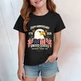 thumbnail image 2 of WUANDIXFA 1776 2026 July 4th 250th Birthday T-Shirt Tee for Kids 250 Years of Freedom (Black, 3-4 Years), 2 of 4