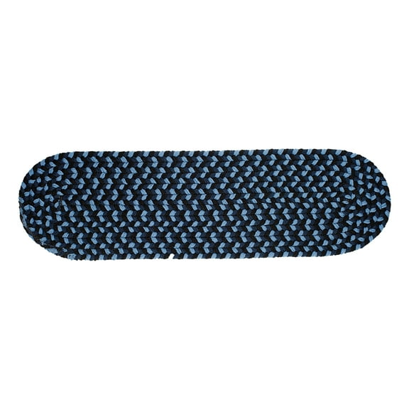 Rhody Rug MF13 Mayflower Old Glory 100% Polypropylene Multicolor 8" x 28" Stair Tread