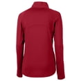 thumbnail image 3 of Women's Cutter & Buck  Red Kansas City Chiefs Helmet Logo Adapt Eco Knit Stretch Recycled Half-Zip Pullover Top, 3 of 3