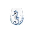 thumbnail image 2 of Artisanal Blue Ringed Octopus Glassware Handcrafted Stemless Wine Glass with 3D Tentacles, Marine Animal Bar Glass for Coastal Home Decor, One Size, 2 of 8