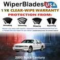 thumbnail image 2 of 2000 Buick Century Beam Wiper Blades Wipers w/1yr Warranty (Set of 2), 2 of 5