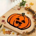 thumbnail image 6 of AYktou Hallowmas Bathroom Rugs, Ghost Pumpkin Shaped Soft Floor Mats Cute warm-colored Carpets Thanksgiving Area Rugs Holiday Harvests Party Gift Doormat for Living Bedroom Kitchen Decoration, 6 of 6