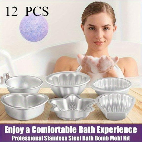 12 Pieces Egg Tart Molds, Aluminum Alloy Pudding Jelly Molds, Reusable Cake Tartlets, Cupcake and Muffin Cups for Baking, Flower Shape, Non-sticky