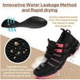 thumbnail image 3 of NeedBo Women's Hiking Water Shoes Quick Drying Outdoor Sport Sneakers, Black Rose 5.5, 3 of 9