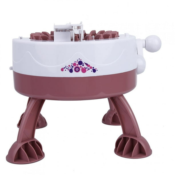 Máquina de coser y tejer a mano de plástico para niños, accesorios y herramientas (22 agujas)
