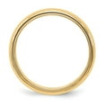 thumbnail image 2 of Auriga 14k Yellow Gold Migraine Half-Round Wedding Band Size- 6.5 for Women, 2 of 6
