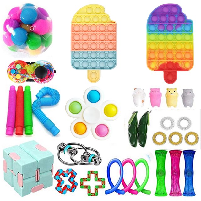 TheFound Jouets de Décompression en PVC pour Enfants Kit d'Apprentissage Précoce