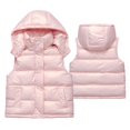 thumbnail image 2 of YunPes Boys Down Vest Autumn Winter Boys Girls Lightweight Waistcoat Stand Collar Light Cotton Vest Jackets, 2 of 6