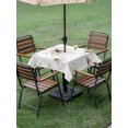 thumbnail image 5 of Square Outdoor Tablecloth with Umbrella Hole Beige Painting Floral Outside Table Cloth Waterproof Patio Table Cover Farmhouse Flowers Classic Zipper Tablecloths for Picnic Party Camping 60x60 Inch, 5 of 8