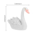 thumbnail image 4 of MasteelfCA 2pcs Swan Figurines High Simulation Fadeless and Durable Resin Garden Decor, 4 of 8