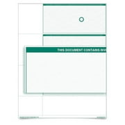 VersaCheck UV Secure Personal Check Refills - Form 3001 - Green Elite - 250 Sheets