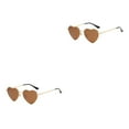 thumbnail image 4 of mmirethe Eyes In Style With Heart Shaped Mulitple Colours Sun Glasses tea color 2Set, 4 of 6