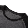 thumbnail image 5 of nerohusy Baseball Style Shirts for Men,Men's Casual Raglan 3/4 Long Sleeve Soft Cotton Basic Sports Baseball Jerseys T Shirts 2025 Dark Gray,XXL, 5 of 8