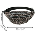 thumbnail image 3 of Unique Bargains 1 Pc Fanny Pack Leopard Pattern Waist Bag Camel, 3 of 6